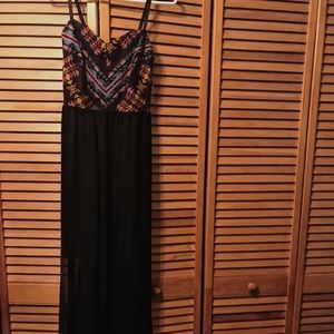 Black maxi dress
